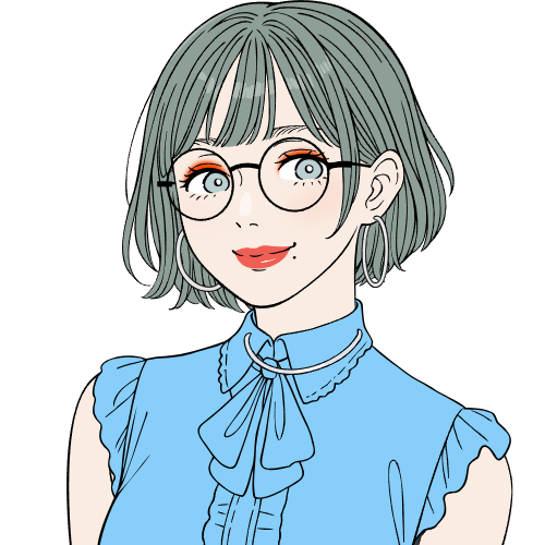 メガネをかけた女性